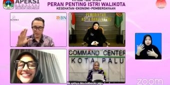 APEKSI Virtual Talk Show, Bunda Fey Paparkan UMKM Tenun Ikat Kota Kediri