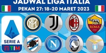 Jadwal Liga Italia 18-20 Maret 2023: Ada Lazio vs AS Roma, Inter Milan vs Juventus