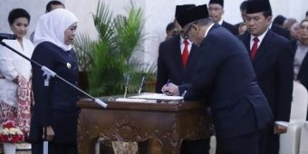 Lantik Kaper BPKP Jatim, Gubernur Khofifah Minta Raih Maturitas SPIP dan APIP Level 4
