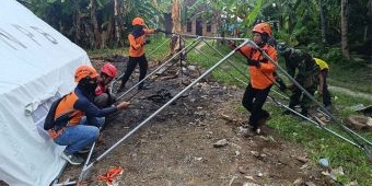 Gempa Susulan di Bawean, Tim Gabungan BPBD Lanjut Dirikan Tenda