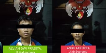 Beraksi di 8 TKP, Tim Resmob Satreskrim Polres Jombang Tangkap Dua Begal