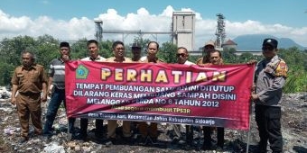 Sempat Beroperasi Dua Tahun, TPS Liar Trompoasri Ditutup DLHK Sidoarjo