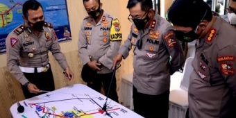 Kakorlantas Kunjungi Pos Mengkreng Kediri, Nekat Mudik Siap-siap Putar Balik