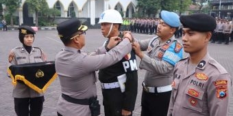 Polres Pasuruan Menggelar Apel Gelar Pasukan Operasi Lilin Semeru 2025