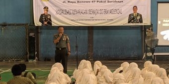 Danramil Benowo Ajak Siswa-siswi SMP Wachid Hasyim 7 Bijak Bermedsos