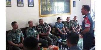 Dikmapa dan Dikmata TNI AL Kunjungi Polres dan Kodim Banyuwangi