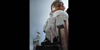 Keder, Monumen Jayandaru di Sidoarjo Akhirnya Dipreteli