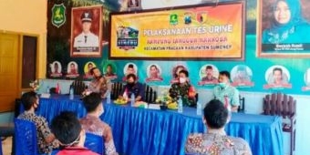 Ciptakan Kampung Tangguh Narkoba, Pemdes Aeng Panas Sumenep Gelar Tes Urine