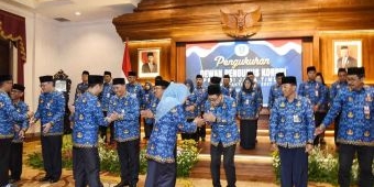 Di Pengukuhan Dewan Pengurus Korpri Jatim, Gubernur Khofifah Minta ASN Miliki Fighting Spirit