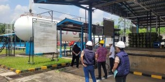 Pastikan Stok Elpiji 3 Kg Aman untuk Masyarakat, Polres Kediri Lakukan Sidak SPBE