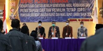 Alami Penurunan, ​KPU Tetapkan DPT Pilkada Jember 1.825.386 Pemilih