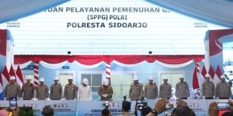 Kapolri Groundbreaking 13 SPPG di Jatim dan Resmikan SPPG Polresta Sidoarjo