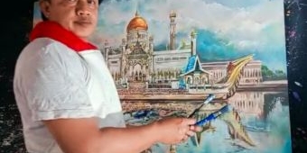 Prihatin Bencana Semeru, Komisi Seni dan Budaya MUI Gresik Lelang Dua Lukisan