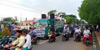 Ribuan Simpatisan FPI Datangi Polres Bangkalan, Minta HRS Dibebaskan Tanpa Syarat