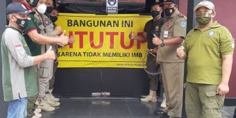 Tak Kantongi Izin, Arena Biliar di Kota Probolinggo Disegel Satpol PP