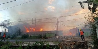 Pabrik Kayu di Probolinggo Ludes Terbakar, Kerugian hingga Miliaran Rupiah
