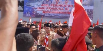 Peringati Hari Pramuka ke-64, Bupati Jember Dijuluki Gus Darling oleh Gubernur Khofifah
