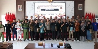 Deklarasi Damai, Polres Mojokerto Kota Bersama IPSI Sepakat Ciptakan Sitkamtibmas Aman dan Kondusif