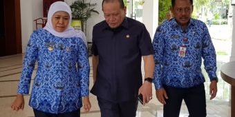 Bertemu Khofifah, Ketua DPD RI Siap Dukung Perpres Percepatan Pembangunan di Jatim