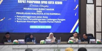 Wali Kota Kediri Jelaskan 3 Raperda, dari Jalanan hingga Cadangan Pangan