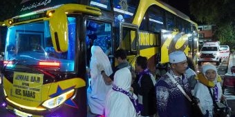 Keluarga Sambut Kepulangan Jamaah Haji Kabupaten Kediri