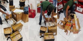 Sisir Jasa Ekspedisi, Bea Cukai Malang Sita Ribuan Bungkus Rokok Ilegal, Rugikan Negara Rp80 Juta