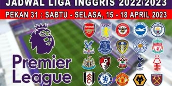 Jadwal Liga Inggris 15-18 April 2023: Aston Villa vs Newcastle, City Jumpa Leicester