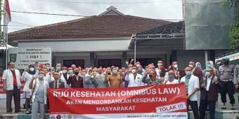 Lima Organisasi Profesi di Tulungagung Sepakat Tolak RUU Kesehatan Omnibus Law