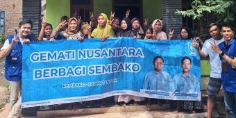 Menangkan Prabowo Gibran, Gemati Nusantara Kampanye Sambil Bagi-Bagi Sembako di Rembang