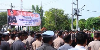 Wakapolres Ngawi Pimpin Apel Kesiapsiagaan Pengamanan Hari Buruh Sedunia