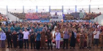Puncak Acara Aksi Bangga Kencana, Kapolres Magetan Dukung Launching Sekolah Lansia Tangguh