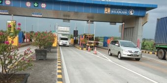 H-8 Lebaran, Tol Nganjuk Terpantau Masih Lengang