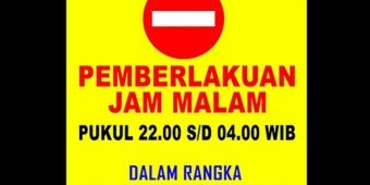 Ini Jalan Protokol di Sidoarjo yang Ditutup Saat Jam Malam Diberlakukan