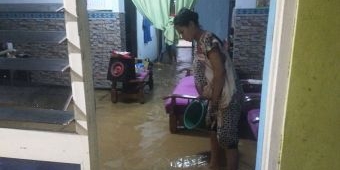 Hujan Lebat Sebabkan Banjir di Kawasan Kota Trenggalek