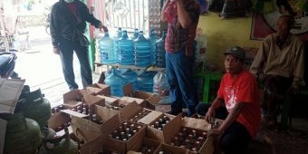 Ratusan Botol Miras di Krian Diamankan Polisi