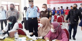 Lapas Kelas IIA Gandeng Polres Pamekasan Gelar Vaksinasi Covid-19 Dosis ke-3