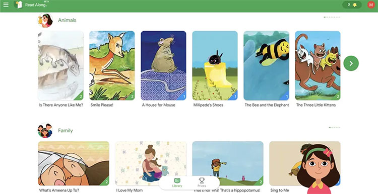 Aplikasi Read Along versi android yang sudah dirilis sejak 2019.