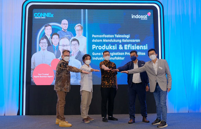 Kegiatan saat Indosat Business Connex Webinar Series 2022.