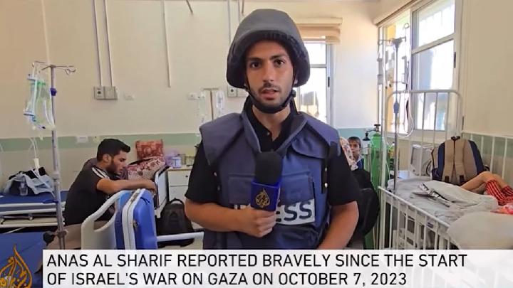 Anas al-Sharif waktu masih hidup dan aktif sebagai wartawan. Dok. Tangkapan Layar aljazeera.com/Tempo