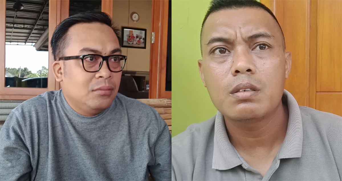 Kolase foto anggota Komisi I DPRD Kabupaten Probolinggo, Muchlis, dan seorang warga Desa Dringu, Kholili.