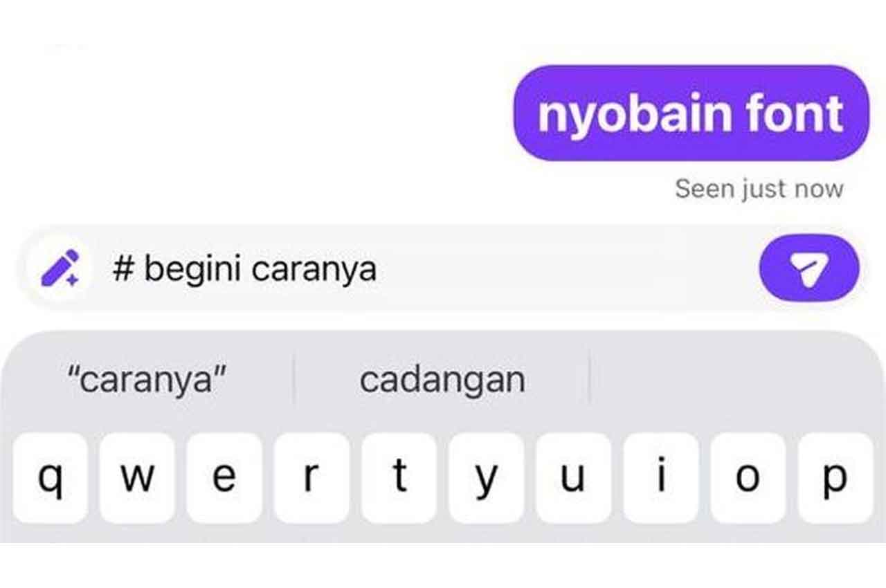 Tangkapan layar uji coba tulisan tebal. Foto: Detik.com