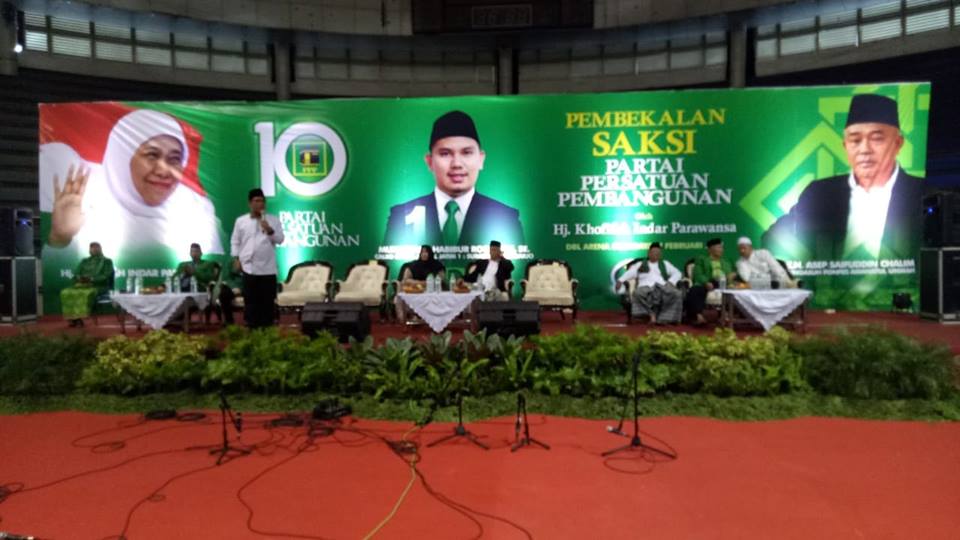 Acara pembekalan saksi PPP oleh Khofifah Indar Parawansa di DBL Area Graha Pena Surabaya, Kamis (7/2/2019). Foto: dokumentasi PPP