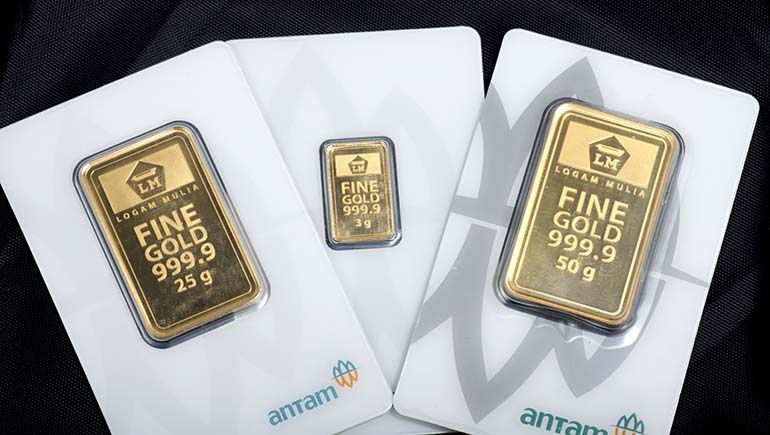 Belum Turun, Harga Emas Antam 0.5 Gram Hari Ini Masih di Atas 1 Juta
