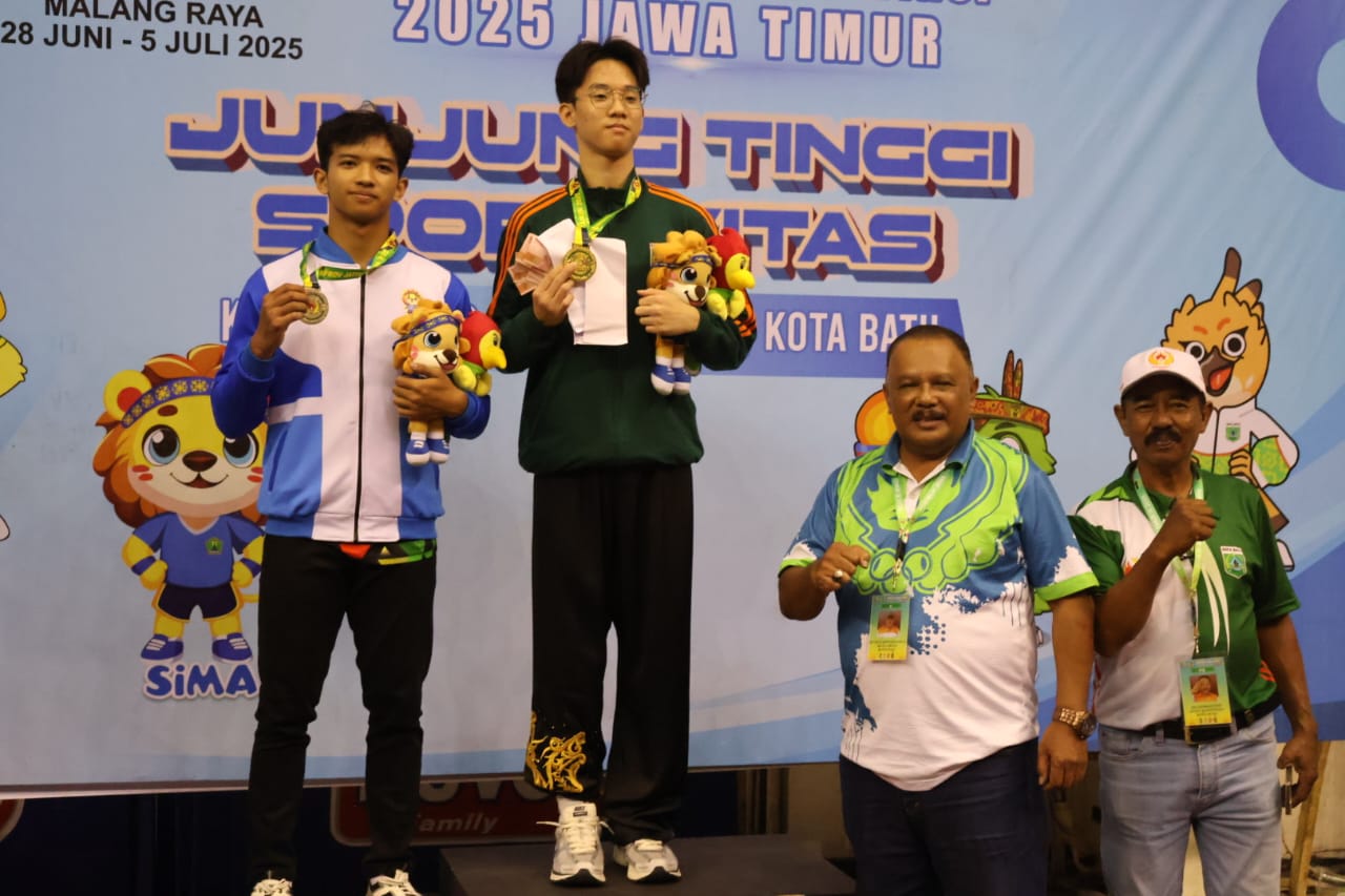 Atlet Wushu Kota Batu yang meraih medali di ajang Porprov Jatim 2025