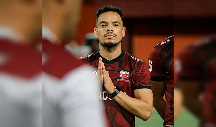 Pemain Madura United, Luiz Marcelo Morais dos Reis, atau yang akrab disebut Lulinha.