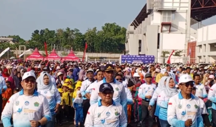 Kegiatan Senam Anak Indonesia Sehat di Pamekasan