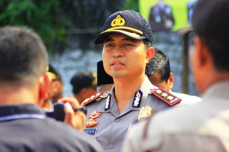 AKBP Wahyu Sri Bintoro, Kapolres Bojonegoro. foto: eky nur hadi/ BANGSAONLINE