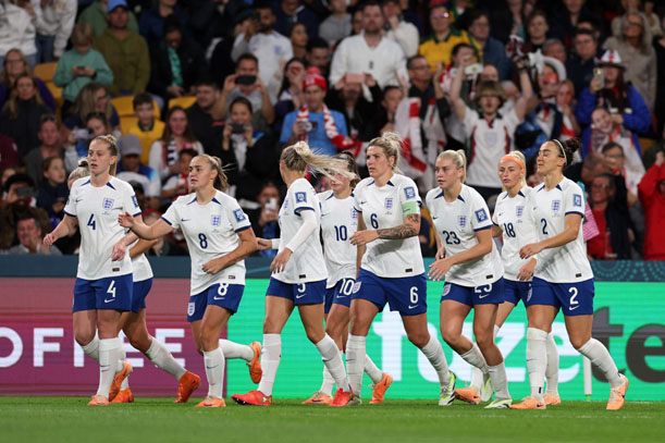 Timnas Wanita Inggris saat menghadapi Haiti di laga pertama Piala Dunia Wanita FIFA 2023