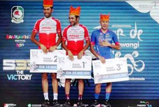 Para juara balap sepeda internasional di Banyuwangi.