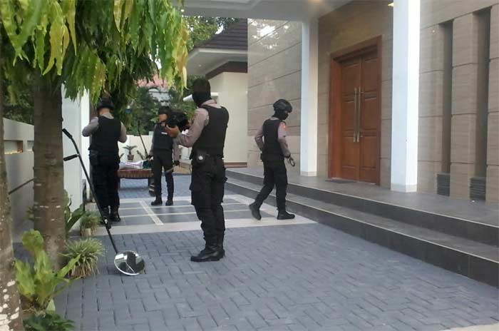 Suasana gelar operasi gabungan.